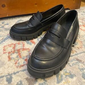 Black Heeled Loafers. Unsure of brand. I think they came from Target